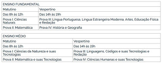 Horários prova Encceja 2026/Créditos: Divulgação/INEP