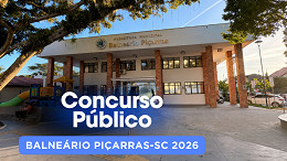 Concurso Balneário Piçarras-SC 2026 é aberto: veja os 3 editais da Prefeitura e da Fundação de Cultura Concurso Balneário Piçarras-SC 2026 é aberto: veja os 3 editais da Prefeitura e da Fundação de Cultura