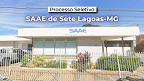 Processo Seletivo SAAE de Sete Lagoas-MG 2026 - Inscrição