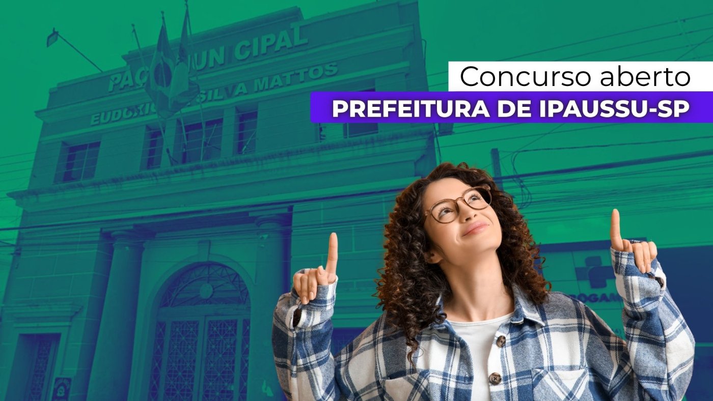 Prefeitura de Ipaussu-SP abre concurso público para 3 cargos