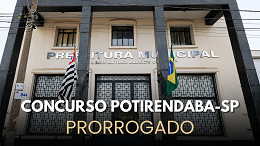 Concurso Prefeitura de Potirendaba-SP amplia prazo de inscrição; salários chegam a R$ 12 mil Concurso Prefeitura de Potirendaba-SP amplia prazo de inscrição; salários chegam a R$ 12 mil