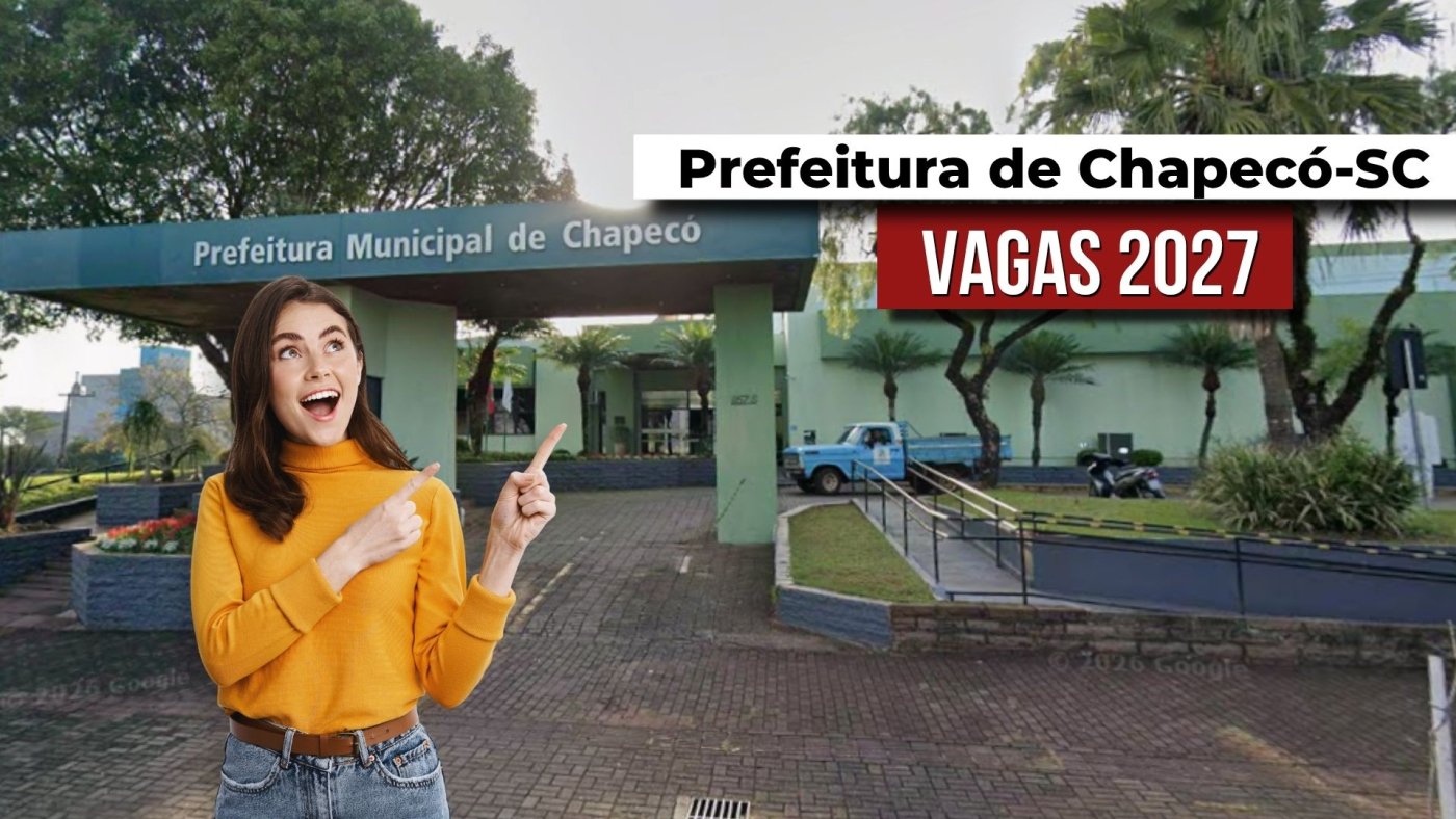 Prefeitura de Chapecó-SC abre vagas na educação para o ano letivo de 2027