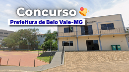 Concurso Belo Vale-MG 2026 é aberto com 179 vagas de até R$ 8 mil Concurso Belo Vale-MG 2026 é aberto com 179 vagas de até R$ 8 mil