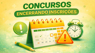 12 concursos encerram inscrições nesta quarta, 5