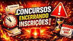 Polícia Civil do Paraná e mais 9 concursos encerram inscrições hoje (12/08) Polícia Civil do Paraná e mais 9 concursos encerram inscrições hoje (12/08)