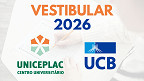 Vestibular de Medicina 2026: UNICEPLAC e UCB estão com inscrições abertas Vestibular de Medicina 2026: UNICEPLAC e UCB estão com inscrições abertas