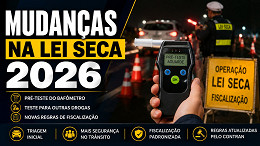 Lei Seca muda e agora tem pré-teste; veja novas regras do bafômetro para 2026 Lei Seca muda e agora tem pré-teste; veja novas regras do bafômetro para 2026