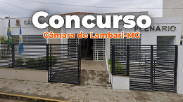 Concurso de Lambari-MG 2026: Câmara abre vagas de até R$ 5.500 Concurso de Lambari-MG 2026: Câmara abre vagas de até R$ 5.500