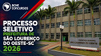 Edital São Lourenço do Oeste-SC: Prefeitura oferece vaga de R$ 5,4 mil Edital São Lourenço do Oeste-SC: Prefeitura oferece vaga de R$ 5,4 mil
