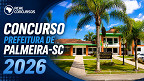Prefeitura de Palmeira-SC abre 9 vagas de até R$ 5,1 mil em novo concurso público Prefeitura de Palmeira-SC abre 9 vagas de até R$ 5,1 mil em novo concurso público