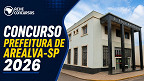 Concurso Arealva-SP 2026: Prefeitura abre inscrições com vagas de até R$ 9.826