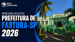 Prefeitura de Fartura-SP abre processo seletivo com vagas de até R$ 4.982,64