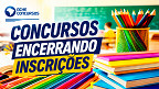 18 concursos encerram inscrições para 2 mil vagas nesta sexta (04/09) 18 concursos encerram inscrições para 2 mil vagas nesta sexta (04/09)
