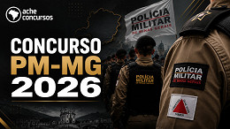 Concurso PM-MG 2026: Sai edital para Oficiais