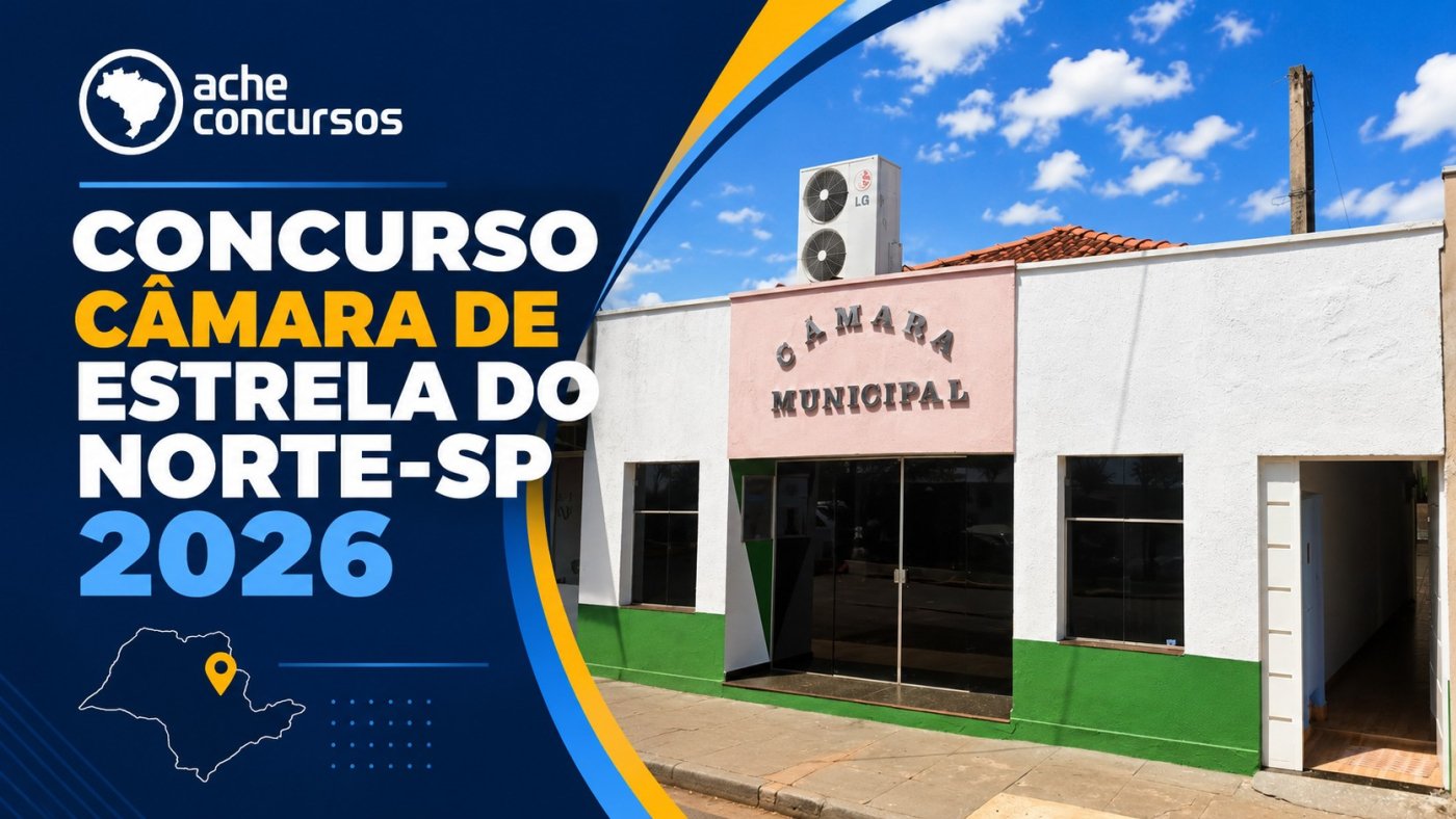 Concurso Câmara de Estrela do Norte-SP é aberto para 2 cargos