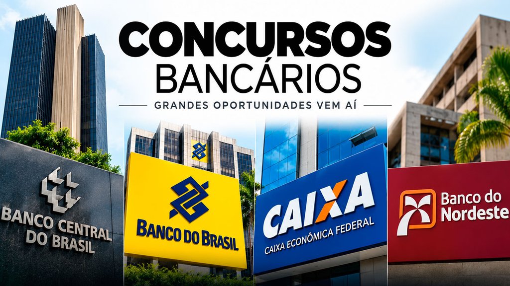 Concursos bancos - Créditos: Divulgação