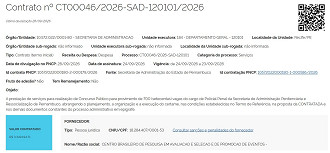Banca contratada concurso Polícia Penal-PE/Créditos: Divulgação/PNCP