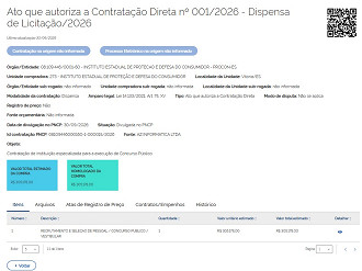Concurso PROCON-ES-banca contratada/Créditos: Divulgação/PNCP