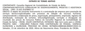 Concurso CRC-BA/banca denfinida/Créditos: Divulgação/DOU