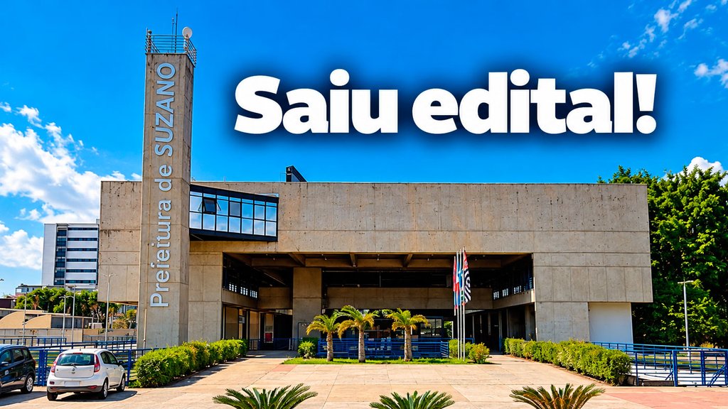 Prefeitura de Suzano-SP abre novo concurso em 2026 - Divulgação Prefeitura