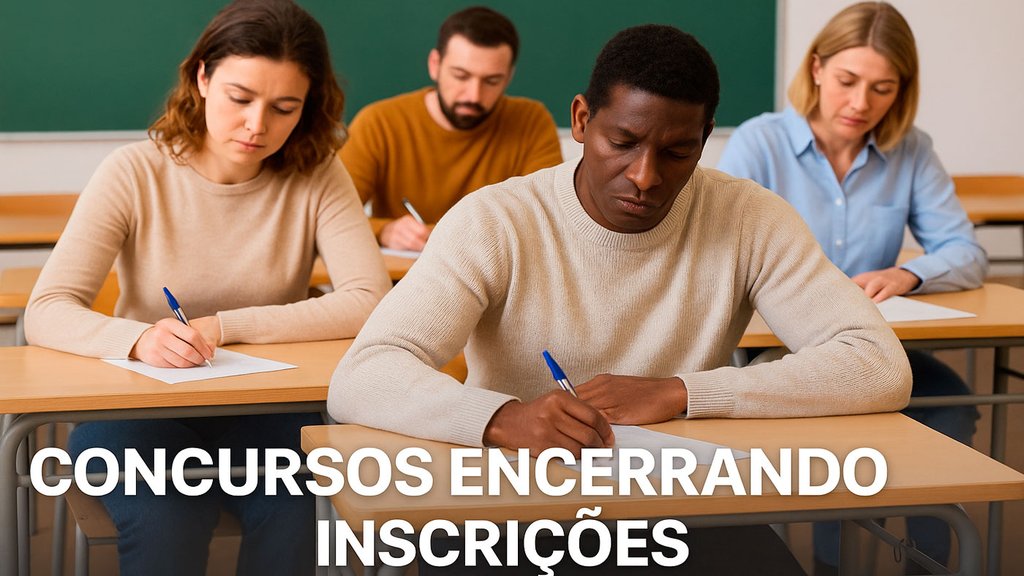 Concursos encerrando inscrições no dia 28 de outubro / Imagem: Divulgação