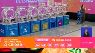 Sorteio da Mega-Sena 3076 de R$ 309 milhões - Caixa