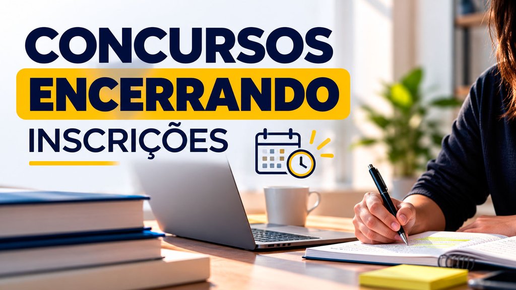 Concursos encerrando inscrições nesta sexta, 30 - Divulgação