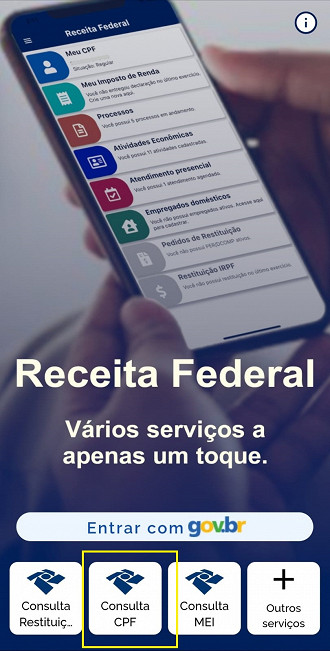 Passo 1 de: Como consultar a situação do CPF na Receita Federal